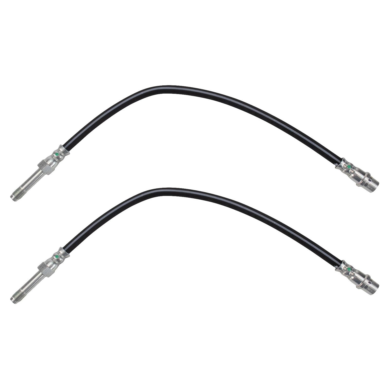 TRQ Driver &amp; Passenger Side Brake Hose Set