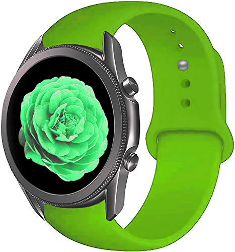 Bands for Samsung Galaxy Watch Active 2 40mm 44mm & Galaxy Watch Active & Galaxy Watch 3 41mm & Galaxy Watch 42mm, 20mm Soft Silicone Bands Replacement for Galaxy Watch Active 2 / Active
