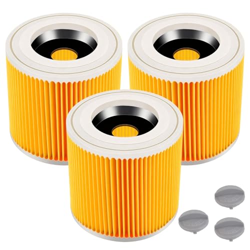 Rebirthcare WD3 filtro para Kärcher WD3 Premium WD2 WD3 WD3P WD1 MV2 MV3 A2604 A2004 A2204 A2054 SE4001 SE4002 cartucho filtro recambio aspiradora para karcher 6.414-552.0/64145520 (HT-3p)