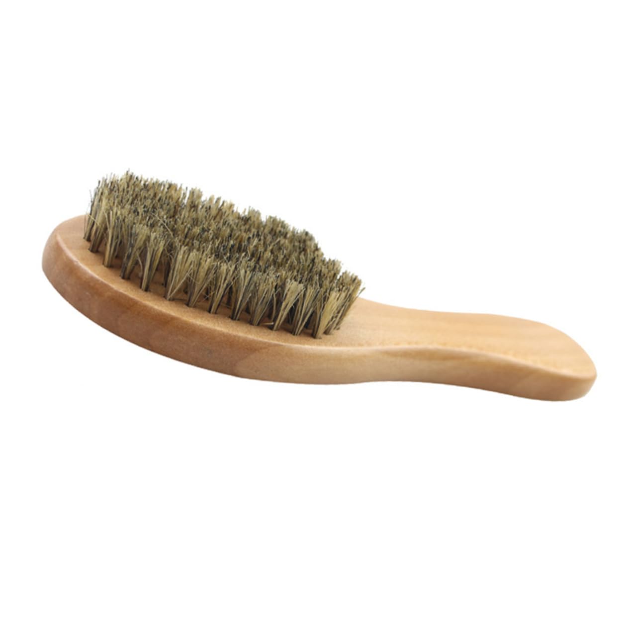 minkissy Beard Accessories 2pcs Wooden Handle Bristle Brush for Men's Comb Beard Styler