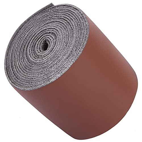 GORGECRAFT Matte Leather Strap 2 Inch Wide 79 Inch Long Saddle Brown Flat Leather Belt Strips for DIY Crafts Clothing Jewelry Wrapping Making Bag Furniture Handles Pet Collars Traction Ropes Belt