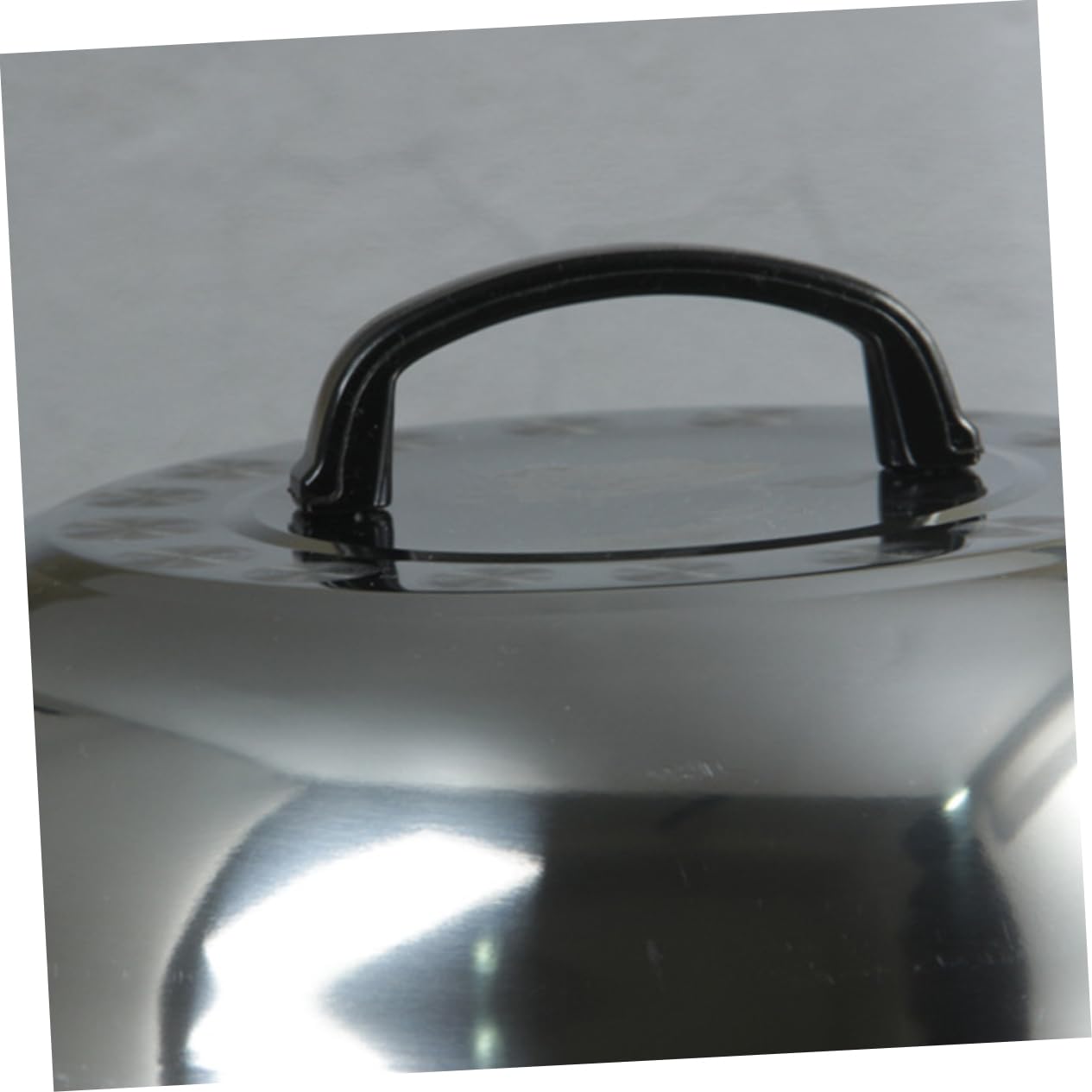 Garneck Coperchio Per Pentola Con Manico 34 Cm in Acciaio Inox Anti-schizzi Per Utensili Da Cucina Per Casa E Ristorante