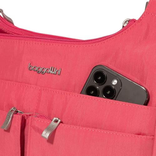 Image of Baggallini Crossbody Travel Bag 11x8.5 Lightweight Water-resistant Nylon Handbag