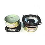  MISUCH 2 uds Altavoz Subwoofer de 3 Pulgadas, Altavoz de Sonido de Rango Completo de 4 Ohm 15W Audio de Cine en casa for Altavoz Amplificador DIY