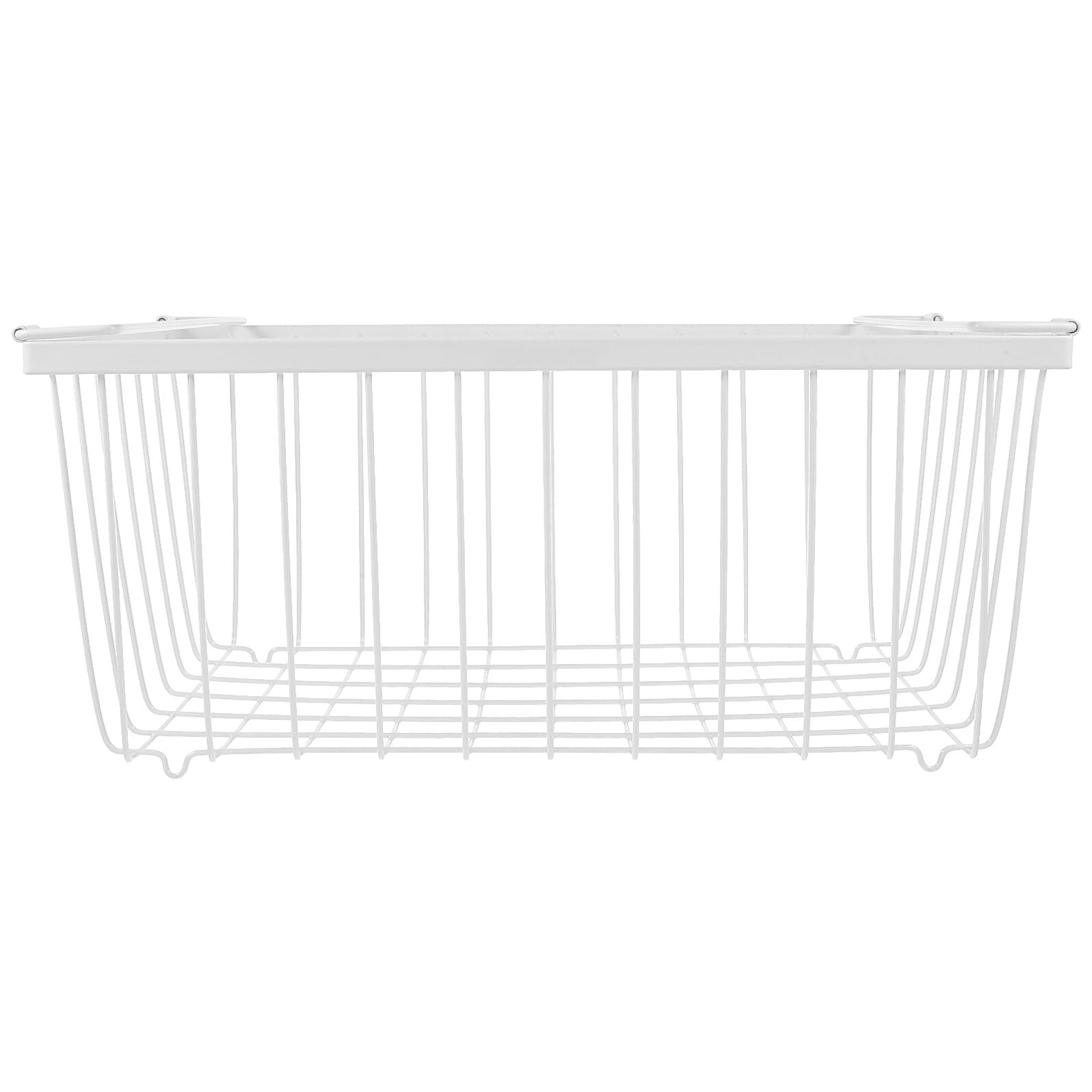 Metallkorb für Gefrierschrank mit Klappbaren Griffen und Geschichtetem Design aus Eisen Stapelbarer Drahtkorb zur Lagerung und Platzersparnis im Haushalt