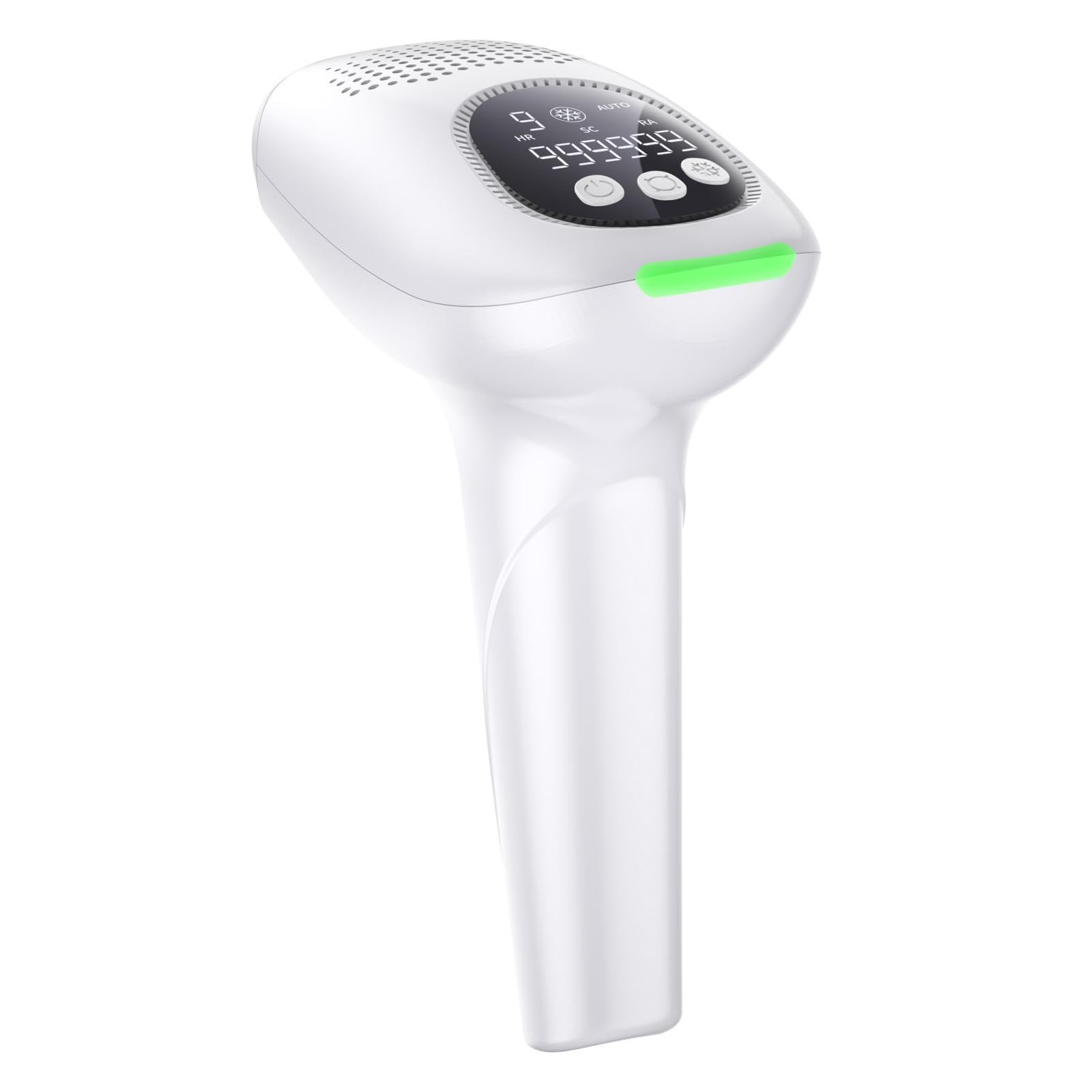 Dispositivo di Rimozione dei Epilatore Portatile Ghiaccio Manuale Automatico Regolabile per Donna Uomo Adatto a Viso Ascelle Zona Bikini Braccia