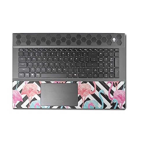Image of MightySkins Carbon Fiber Skin Compatible with Alienware M18 R1 (2023) Full Wrap Kit - Pop Flamingo | Protective, Durable Textured Carbon Fiber Finish | Easy to Apply & Change Styles | Made in The USA