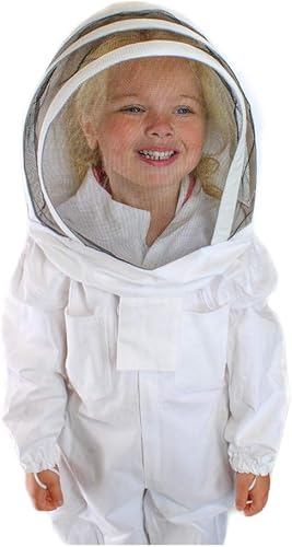 Miniatura 2 de BeeCastle Traje protector de apicultura para niñosniños con velo de esgrima para niños (4.6 pies55 pulgadas)
