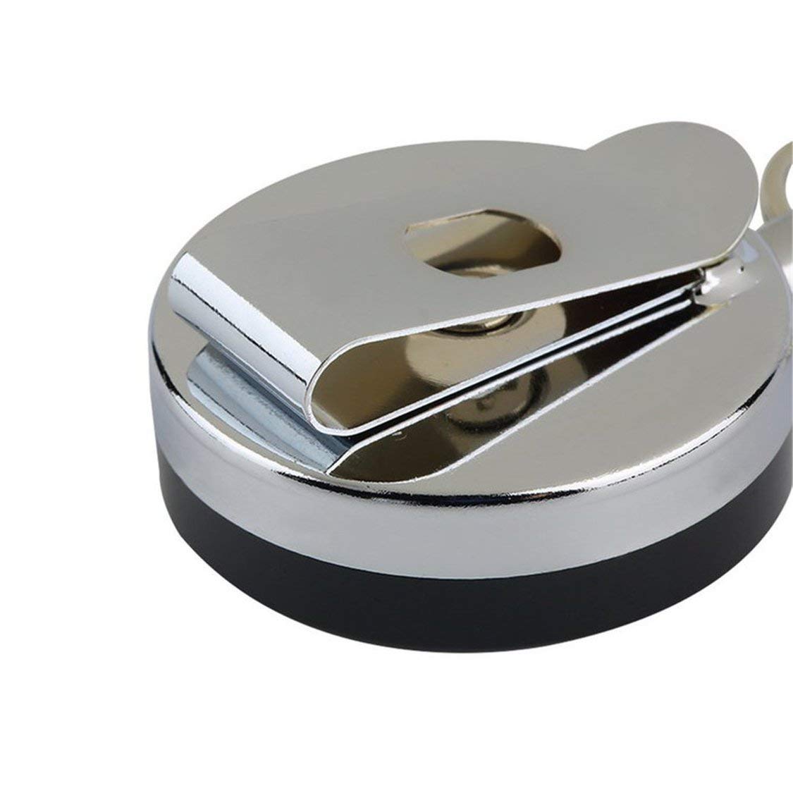 1 st RVS Tool Riem Geld Intrekbare Sleutel Recoil Ring Trekkoord Clip Sleutelhanger Sleutelhanger Sterke Trekkracht