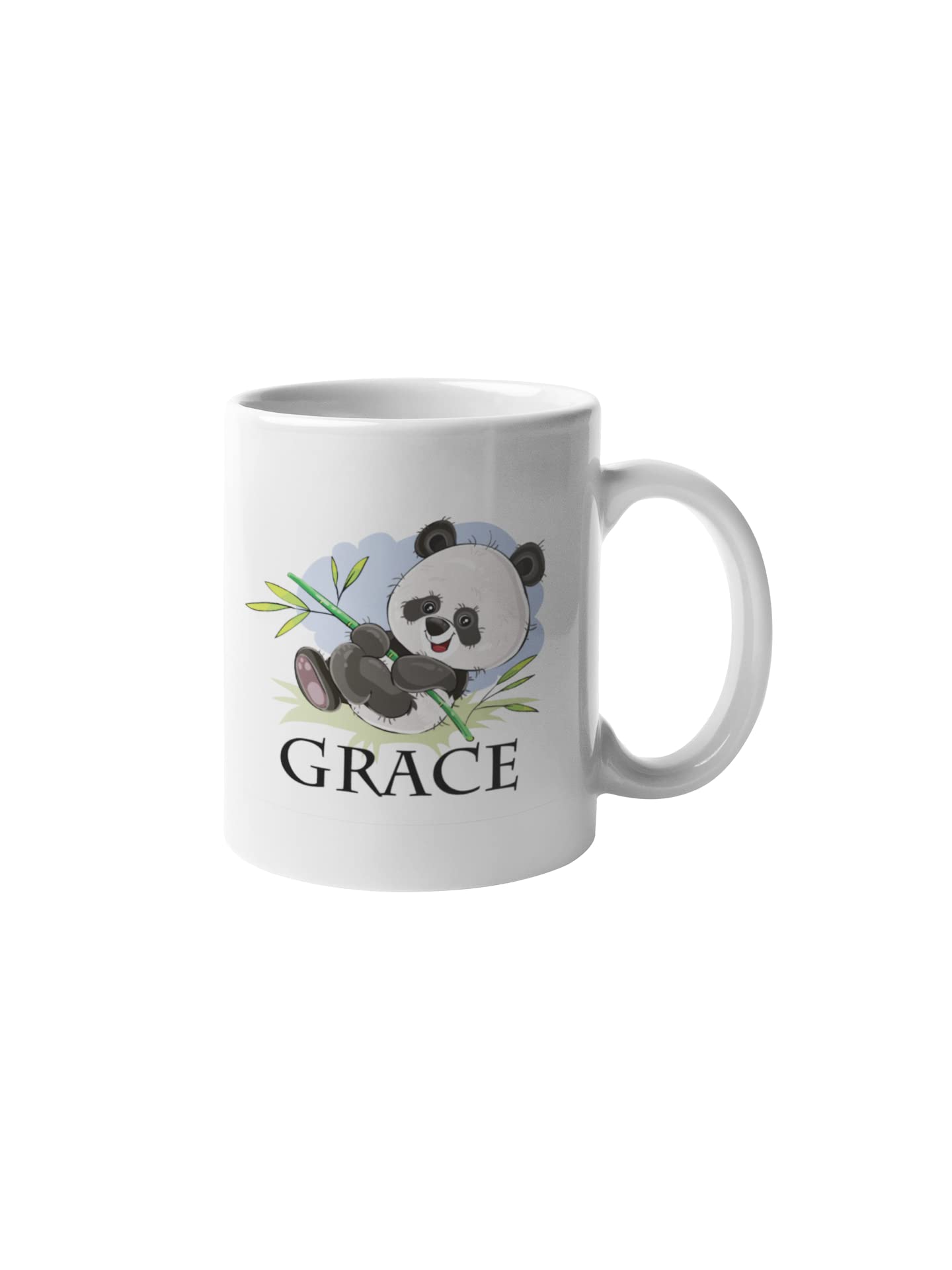 Cute Personalised Panda Mug | Custom 11oz Panda Mug