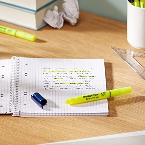 Staedtler Textsurfer Gel Highlighter Inkjet-safe Twist-action Line Width 3mm Yellow Ref 264-1 [Pack of 10]