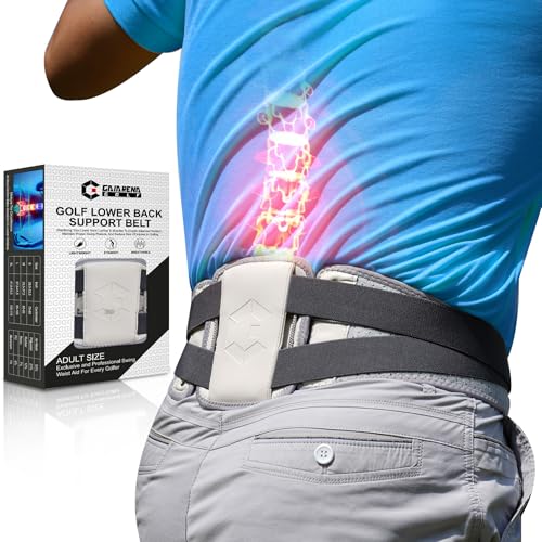 GAIARENA Golf Lower Back Support Belt for Golfers Swing Training