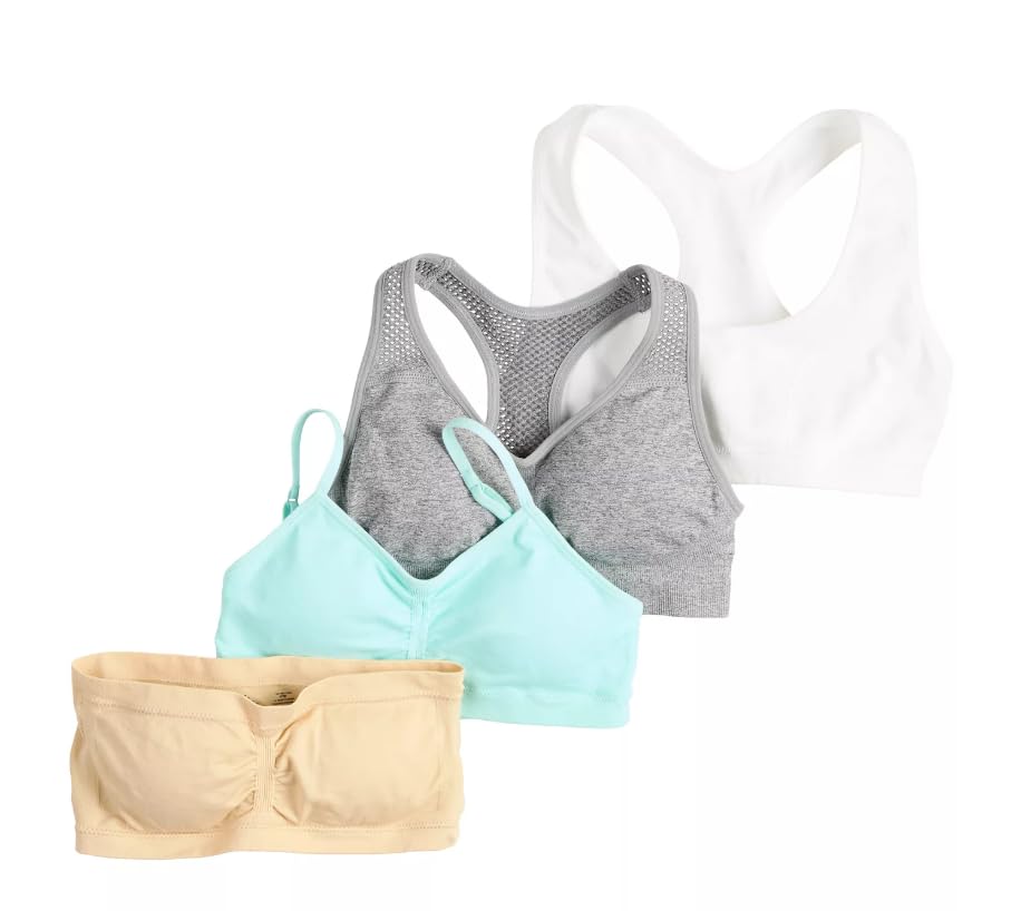 Image of Maidenform Girls Seamless Ruched Crop Bra