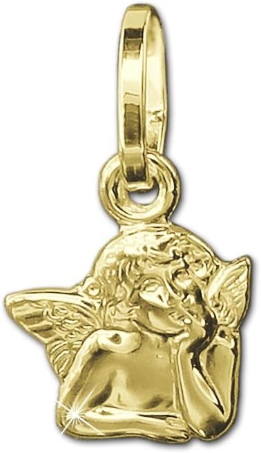 CLEVER SCHMUCKClever Jewellery Gold Plated Pendant "Classic Mini-Angel" in 333 Gold