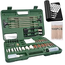 iunio Gun Cleaning Kit, Universal Gun Cleaning Kit for All Caliber Shotgun Pistol Rifle Cleaning Kit with Mat Portable Case