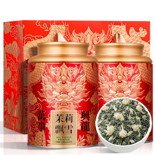 Té Verde Jazmín | Té Verde Premium | Té De Hojas Sueltas Con Rico Aroma Para El Bienestar Diario 250g / 8,82oz