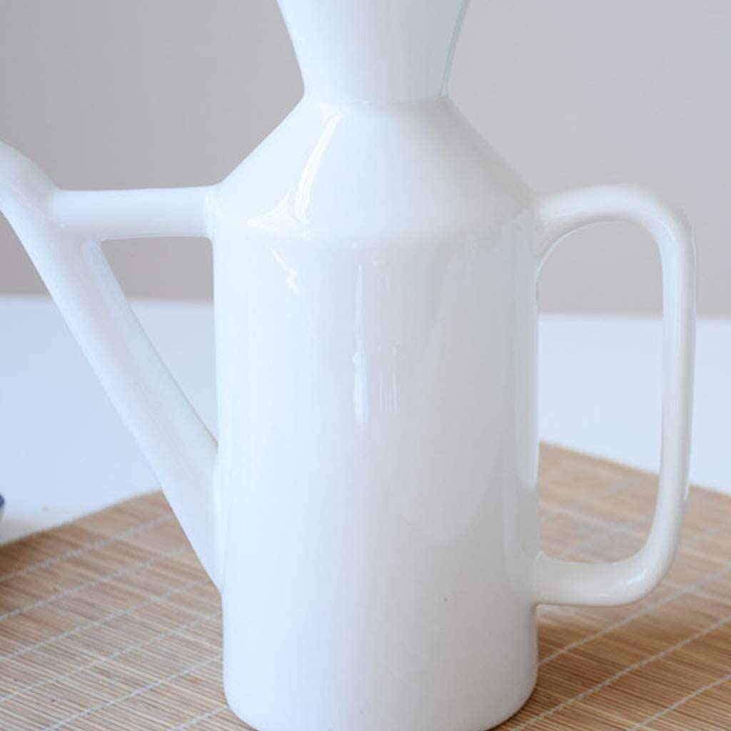 Distributore di Olio e aceto, Bottiglia di aceto Bianco in Ceramica, Bottiglia di Olio e Salsa di soia, Contenitore da Cucina da 450 ml.