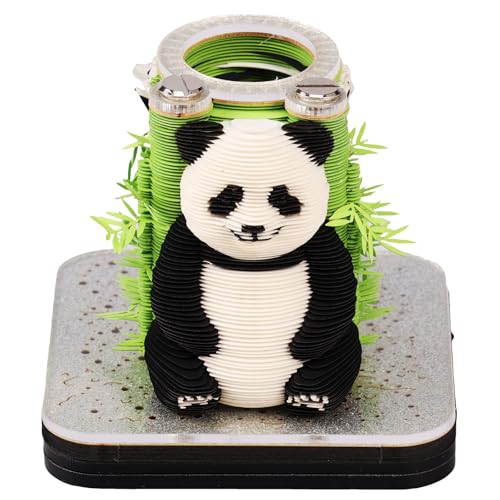 3D Art Calendar 2026, Tear Away Panda Shape Sticky Note