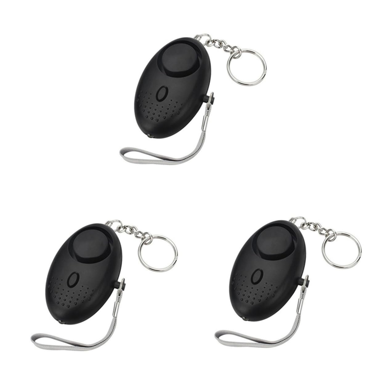UPKOCH 6pièces Alarme De Sécurité Personnelle avec Lampe De Poche LED pour Femmes Garçon Fille Et Personnes Âgées Portable Et Pratique Noir