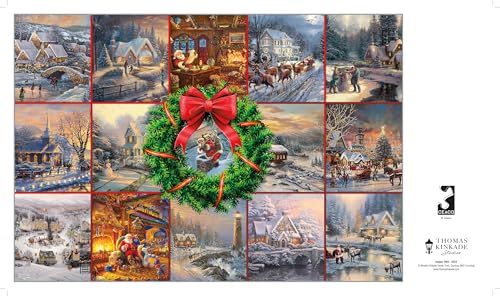 Buffalo Games Silver Select Puzzle Thomas Kinkade Winter Collage 2000 Piezas miniatura 3
