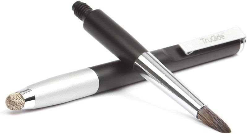 Digital Artist Brush Stylus and TruGlide Pro Fiber Tip Artist Bundle for iPad, Tablet, and Other Touchscreens
