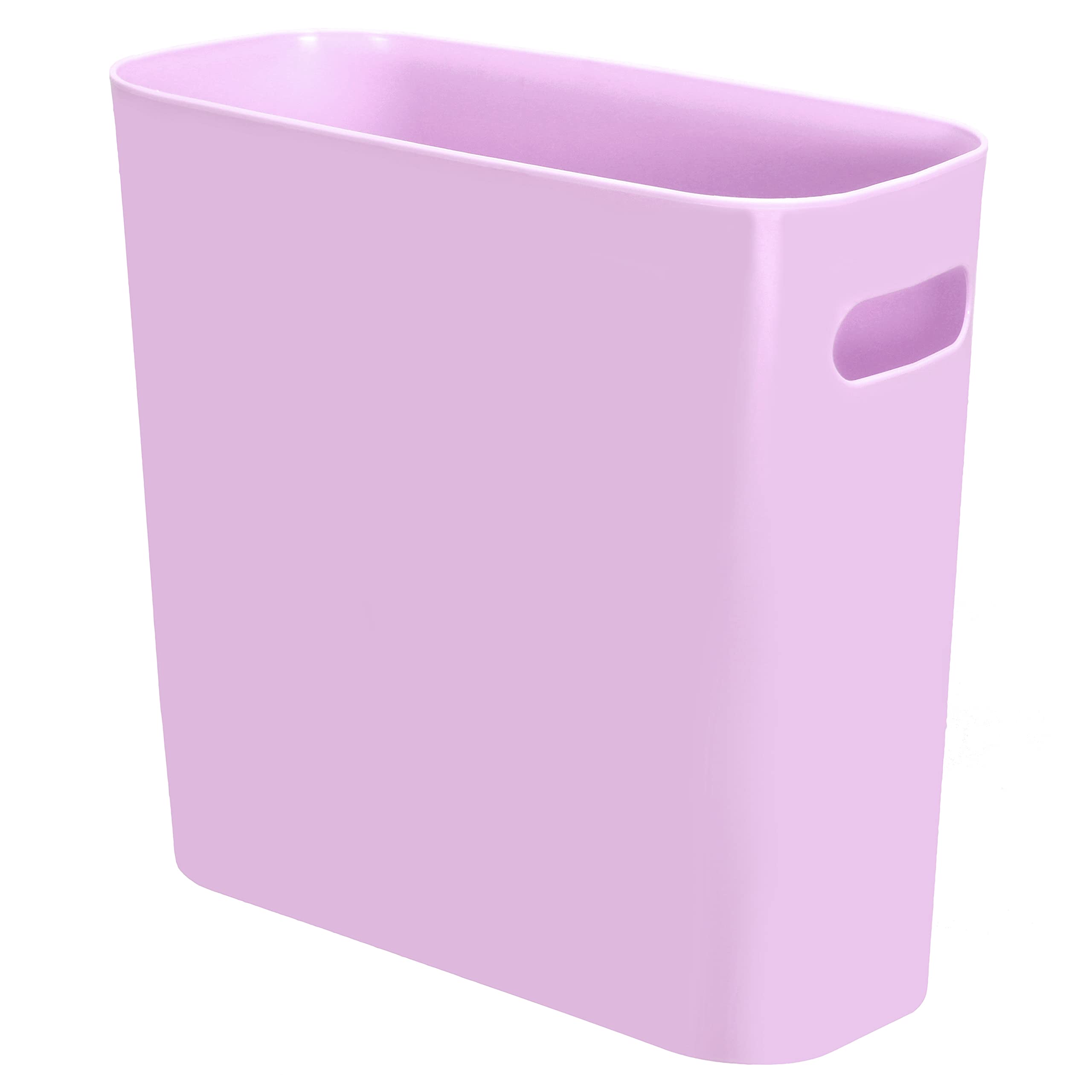 2 Pack 1.5 Gallon Slim Trash Can, Plastic Garbage Container Bin - View #4
