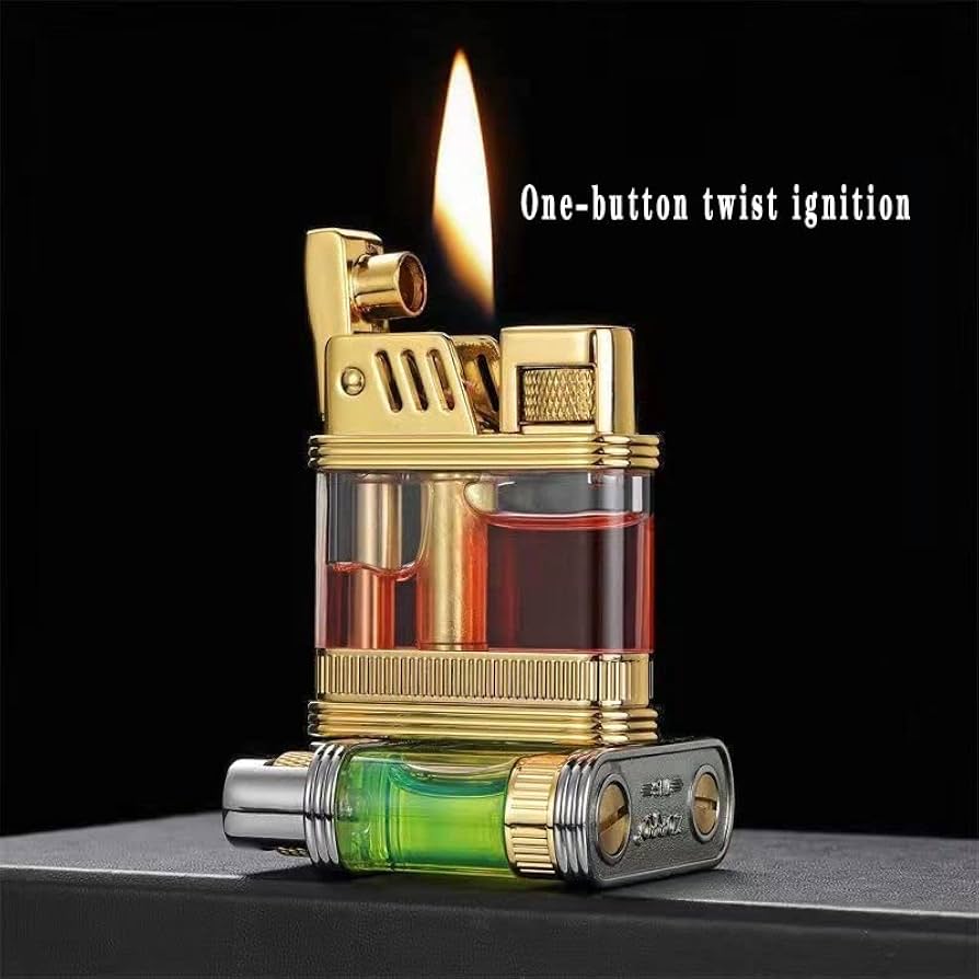 XBSJB Retro Kerosene Zorro Lighter (Transparent Fuel Tank