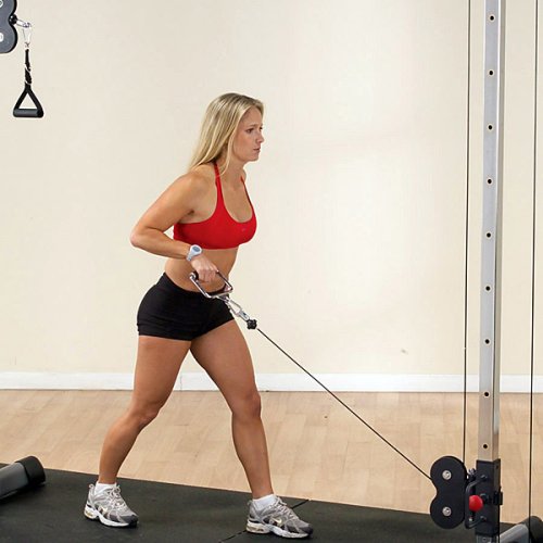 Image of Body-Solid (GDCC250B) Cable Crossover Exercise Machine for Home & Light Commercial Gym, Functional Training Center with Dual Weights Stack & Pulley Cable Workout Machines, Black
