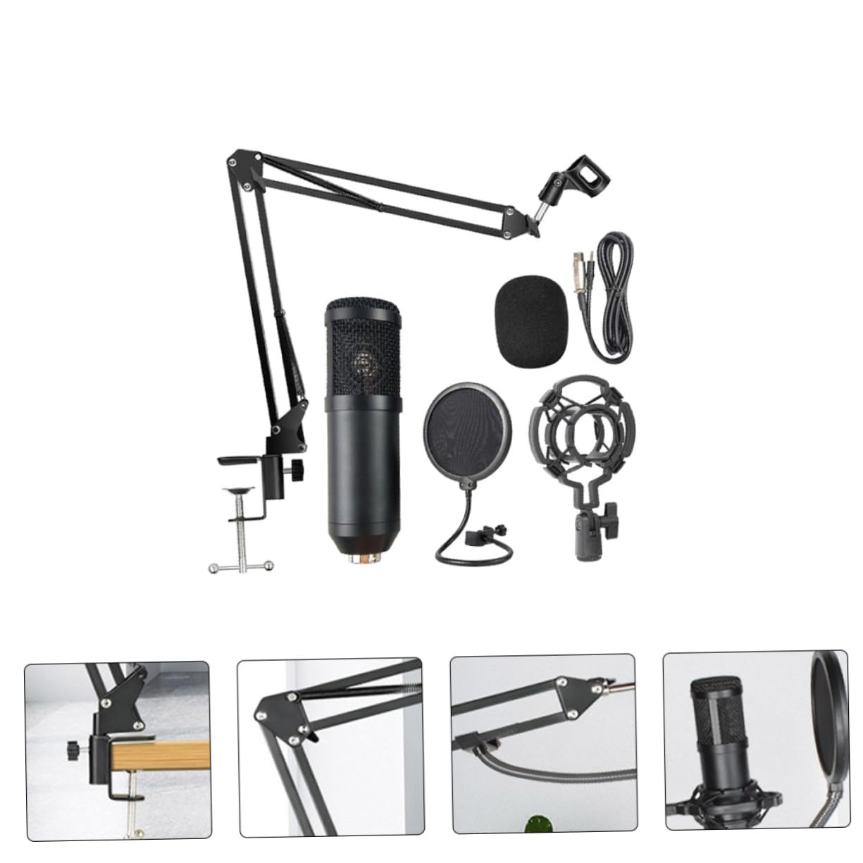 Microfono Condensatore USB per Gaming e Podcasting Lega di Alluminio, Prestazioni Professionali e Cattura Vocale Precisa, per Streaming e Trasmissioni Colore Casuale