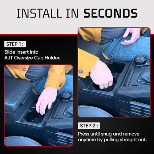 Inserto portavasos para Toyota Tacoma 2024+ negro miniatura 6