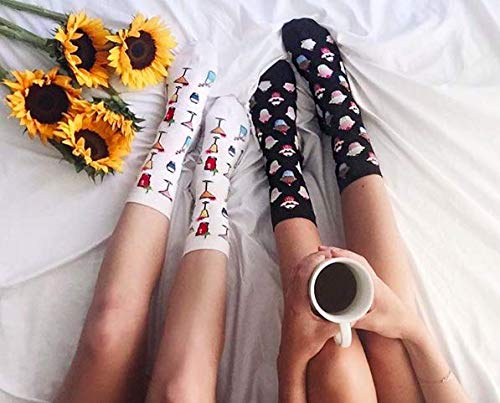 Hot Sox HO000011-001-SHOESIZE4-10/SOCKSIZE9-11 Womens Food Drink And Alcohol Novelty Fashion Casual Crew Socks Hosiery thumb #2