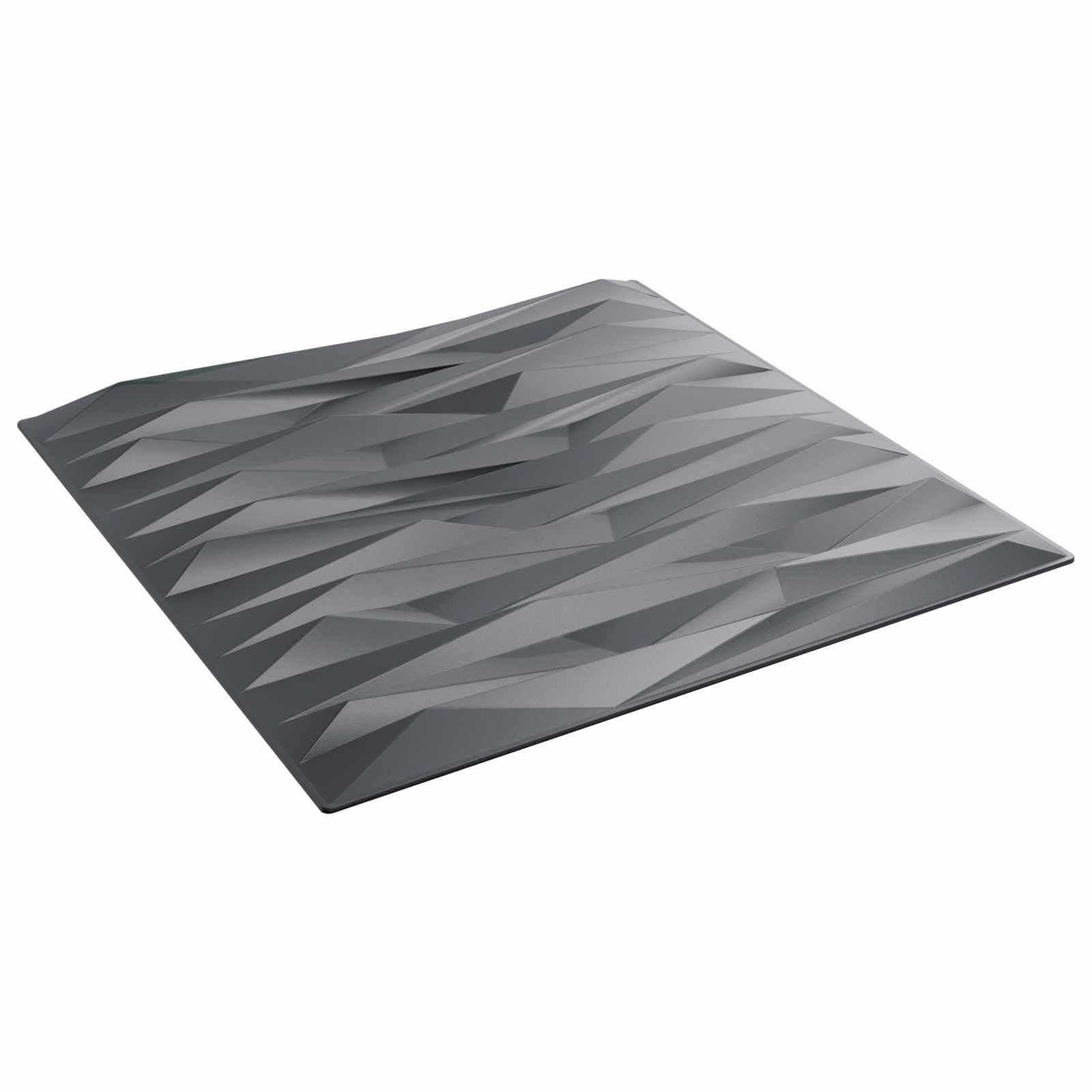Juego de 12 paneles de pared gris piedra, 50 x 50 cm, espuma XPS 3D, decoración para interiores, dormitorio, salón, pasillo, fácil montaje, revestimiento de pared