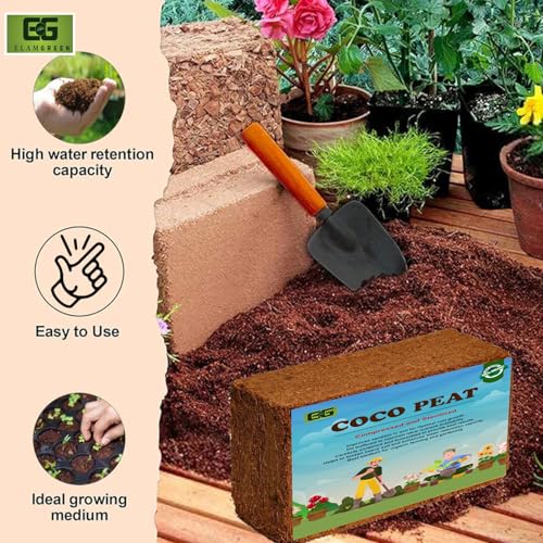 Image of Elamgreen Coco peat Buy 1 GET1 Free Coco peat for Plants and Potting Soil /Coco peat 650grms