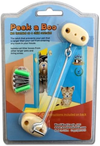 Woof Woof Castle Peek a Boo - Keep Your Dog Out of The Kitty Litter