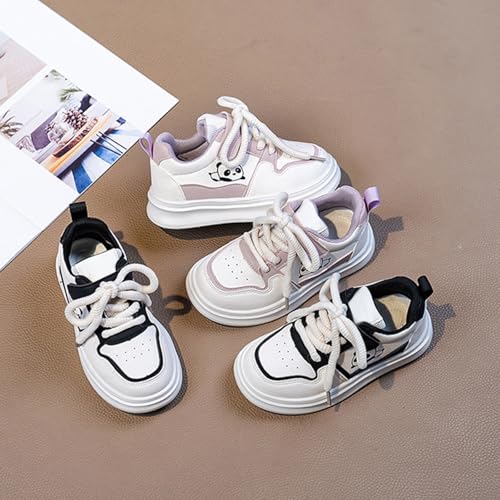 Toddler Lace Sneakers Padded Sole Non Slip Running Walking Sport Shoes Kids Cute Lightweight Comfy Athletic Casual Shoes2