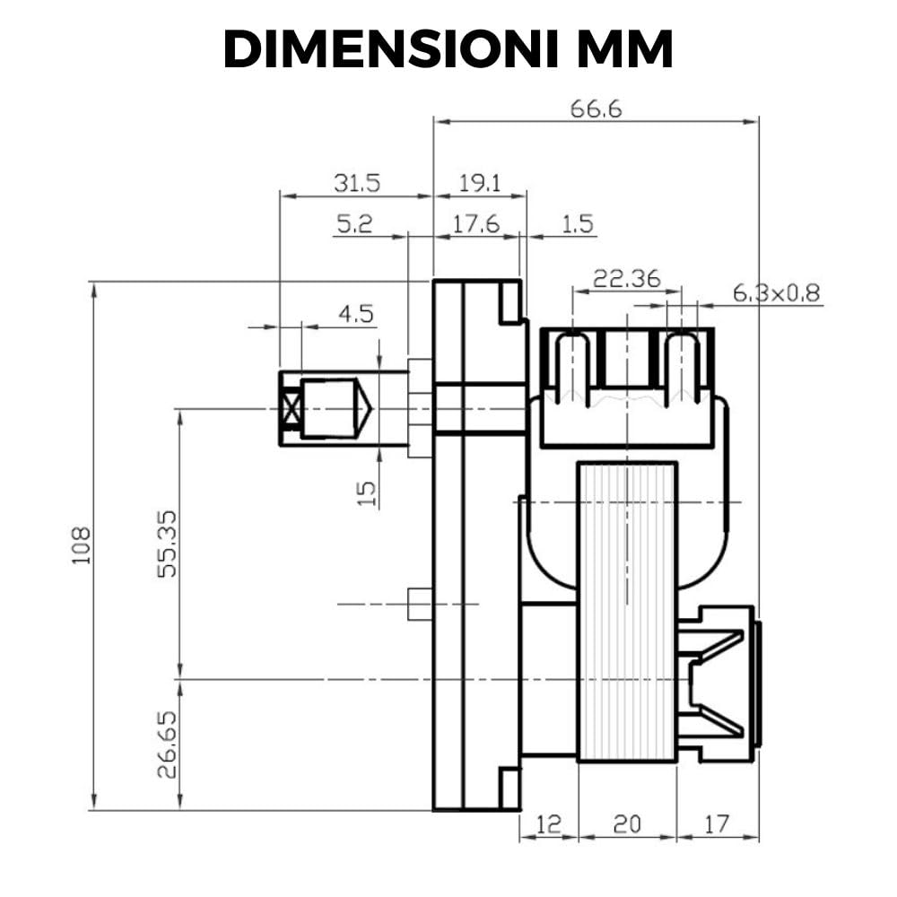 Motore Girarrosto Elettrico Kenta 2RPM - 21W Per BBQ E Forno Fino A 9kg - Foto 2