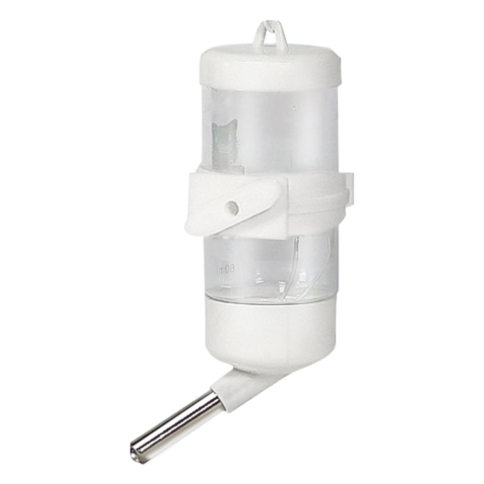 Botella para hámster - Dispensador de Agua sin de 80 ml para jerbos y erizos, alimentador a Prueba de Fugas con Sellado al vacío, Estuche de Accesorios para Bebedero en Jaula, para hámsteres
