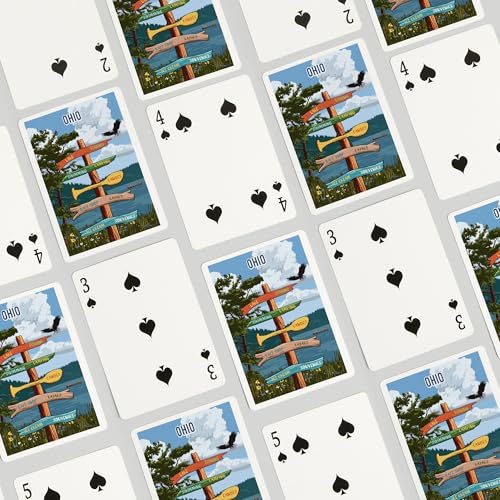 Lantern Press Cartas de Poker Ohio 52 Unidades miniatura 4