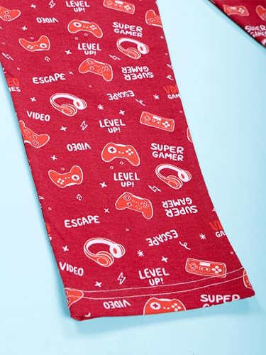 Image of KiddoPanti Boys Printed Pyjama | 100% Cotton Single Jersey Fabric | All Over Printed Design | Relax Fit & Ankle Length | Pyjama Pant