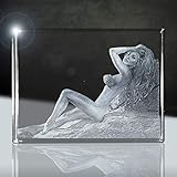 Dein Aktfoto in Kristallglas | 80x50mm 2D | Das Erotik-Geschenk mit Gravur