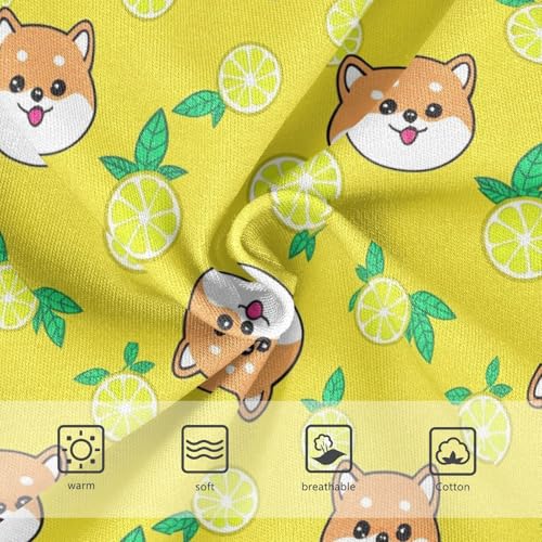Joisal Cute Cartoon Dog Lemon Yellow Girls Underwear Toddler 2t Cotton Panties Little Girl Personalized Briefs Undies Kids3