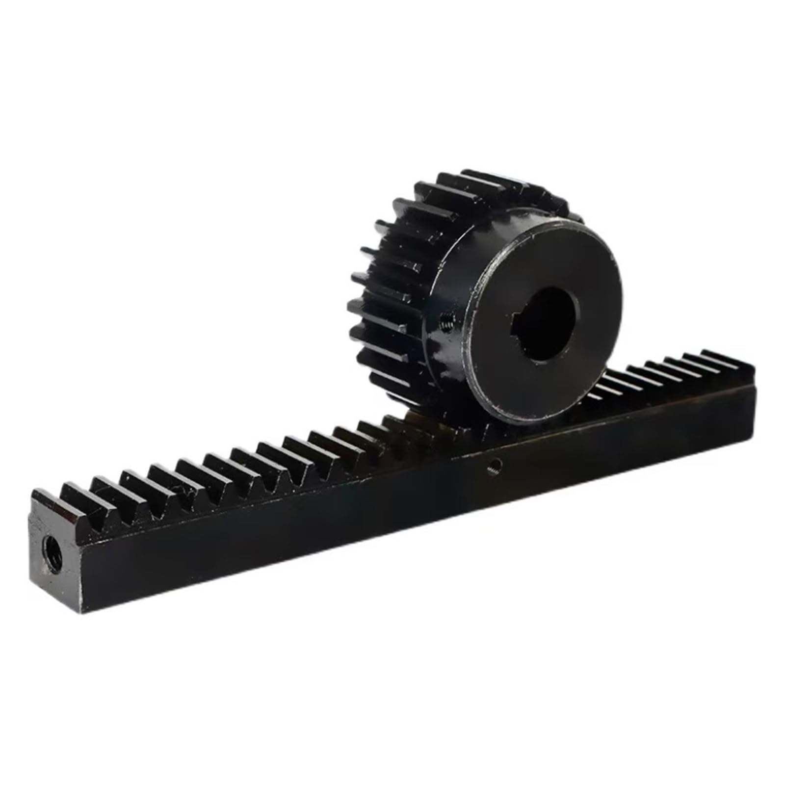 Crémaillère linéaire droite en acier, 2 pièces 1 Mod crémaillère 12x12x500mm et 2 pièces 1 Mod 17T pignon en acier(5mm)