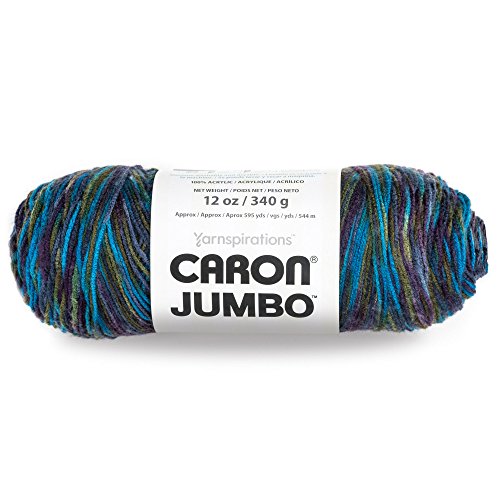 Image of Caron - 29400909015 Jumbo Ombre Yarn, 12 oz, Peacock Variegate, 1 Ball