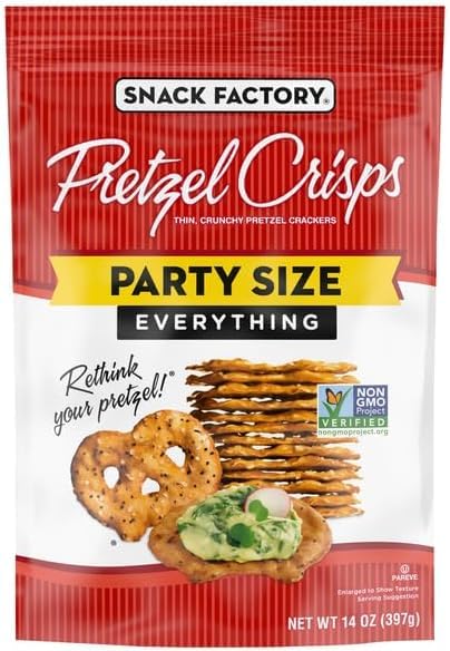 Snyders Pretzel Crisps Everything Party Size 397g