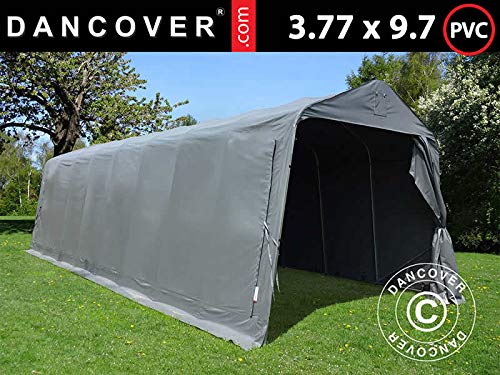 Dancover Portable Garage Garage tent PRO 3.77x9.7x3.18 m PVC, Grey