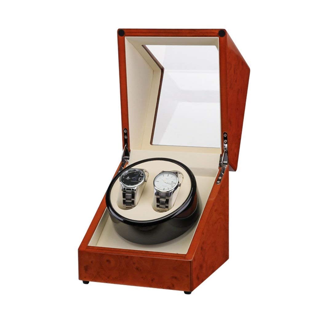 YNIYUJKL Upright Watch Box Watch,Double Watch Winder, For Automatic Watches, Extremely Silent Motor, Three Dimensional Watch Pillows Watch Winder Watch Storage