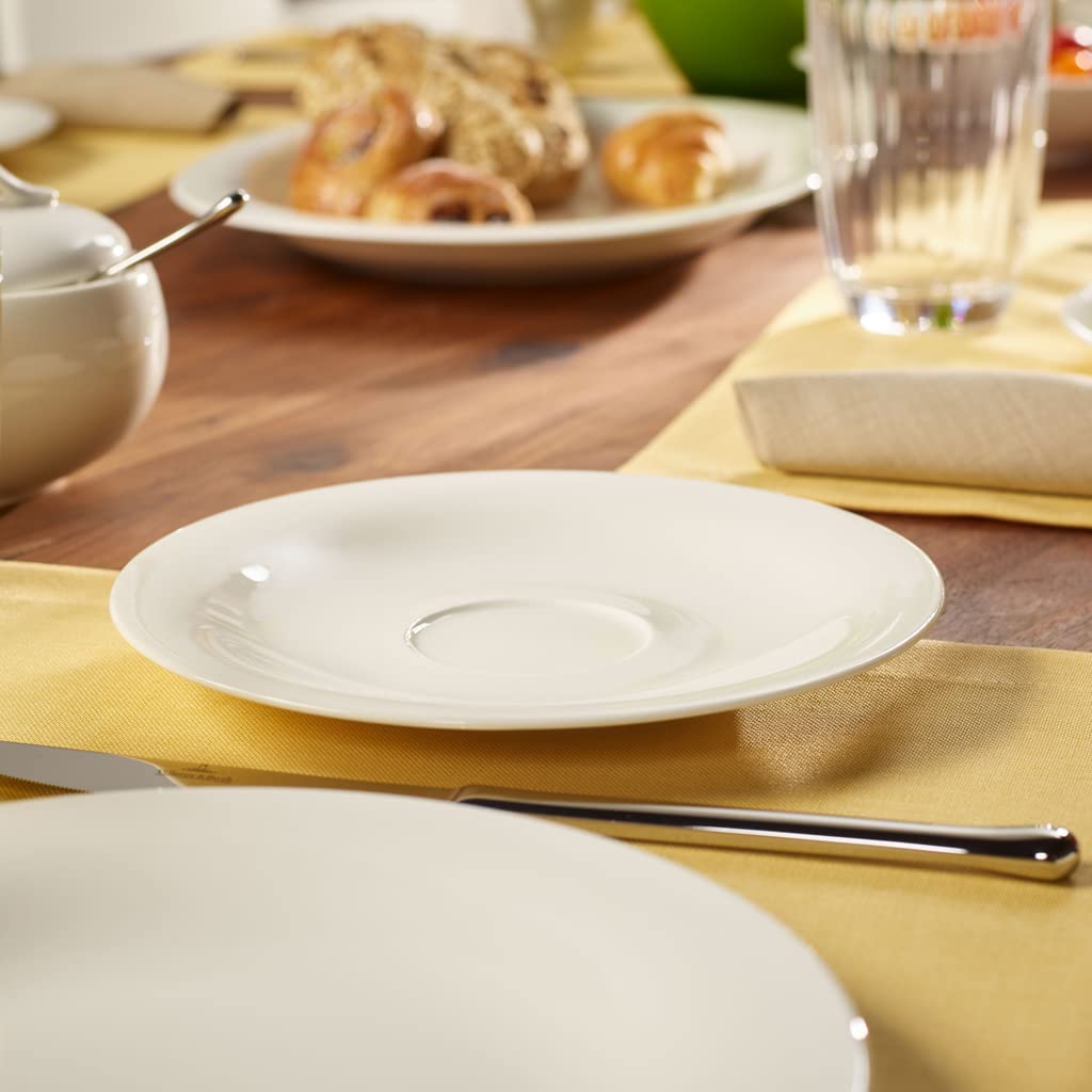 Villeroy & Boch New Cottage Basic Piattino di Tazza Colazione, 19 cm, Porcellana Premium