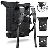 tasche für fahrradanhänger 𝗘𝗡𝗧𝗗𝗘𝗖𝗞𝗘 𝗘𝗜𝗡 𝗡𝗘𝗨𝗘𝗦 𝗚𝗘𝗙Ü𝗛𝗟 – lasse Deinen Rolltop Rucksack durch die 𝗦𝗺𝗮𝗿𝘁𝗙𝗶𝘁 𝗛𝗮𝗹𝘁𝗲𝗿𝘂𝗻𝗴 vom Gepäckträger tragen, entspanne beim Radfahren und belaste ab sofort nicht mehr Deinen Rücken. Genieße die neu gewonnene Freiheit bei Deiner Radtour.
