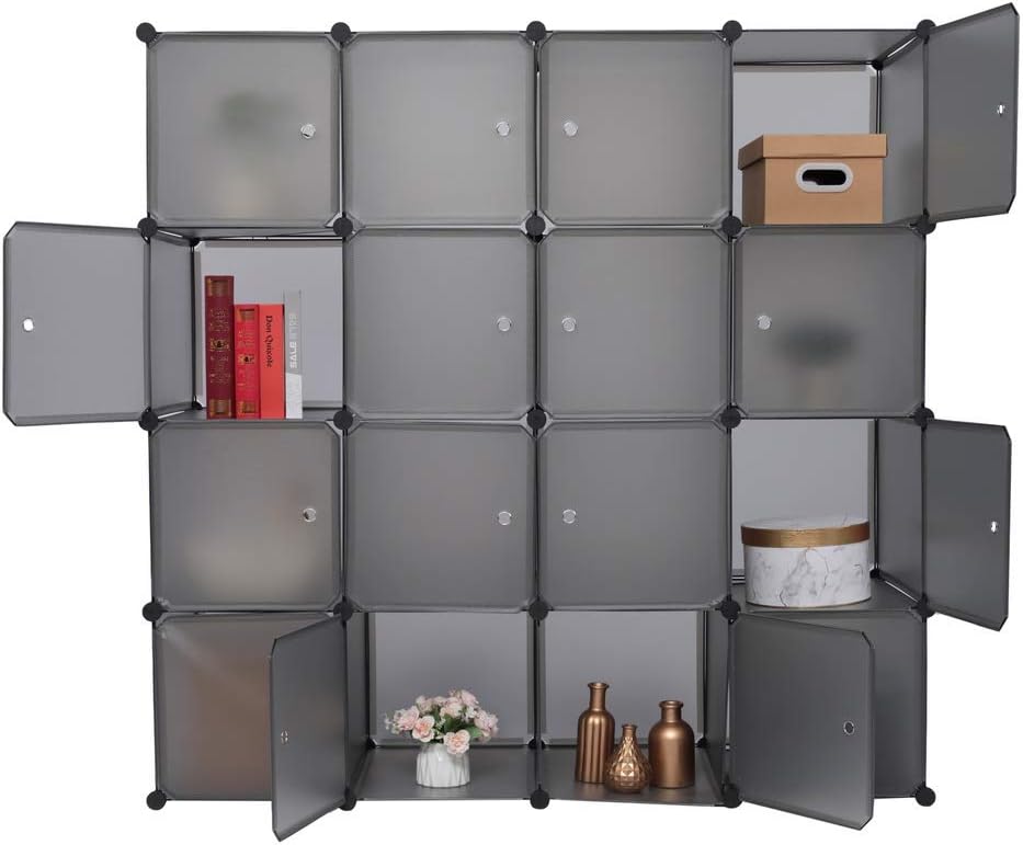 VINGLI Cube Storage Organizer, Plastic Closet DIY