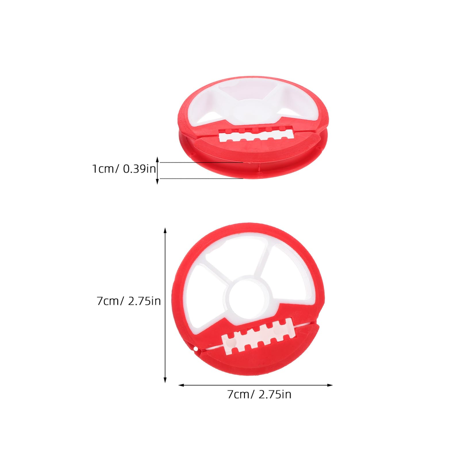 Abaodam Fishing Line Storage Box with 6 Silicone Spools Abs Material Durable Perfect for Tackle Color